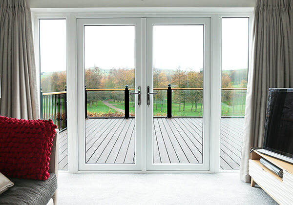 upvc white french door